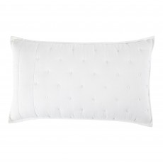 Chantilly White Quilted 30 x 50 Cushion Cover With fibre Interior