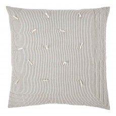 Finlay Ecru & Ink Striped 60 x 60 Cushion Cover with Feather Interior