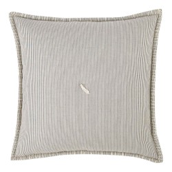 Finlay Ecru & Ink Striped 40 x 40 Cushion Cover with Interior