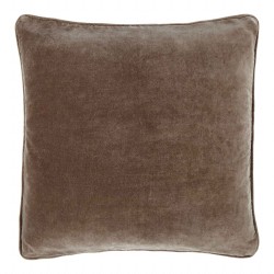 Longchamp Beige Velvet 60 x 60 Cushion Cover With Feather Interior