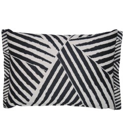 Zebra Textured Cushion 35 x 50 with feather interior
