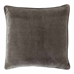Vitton Grey Velvet 60 x 60 Cushion With Feather Interior